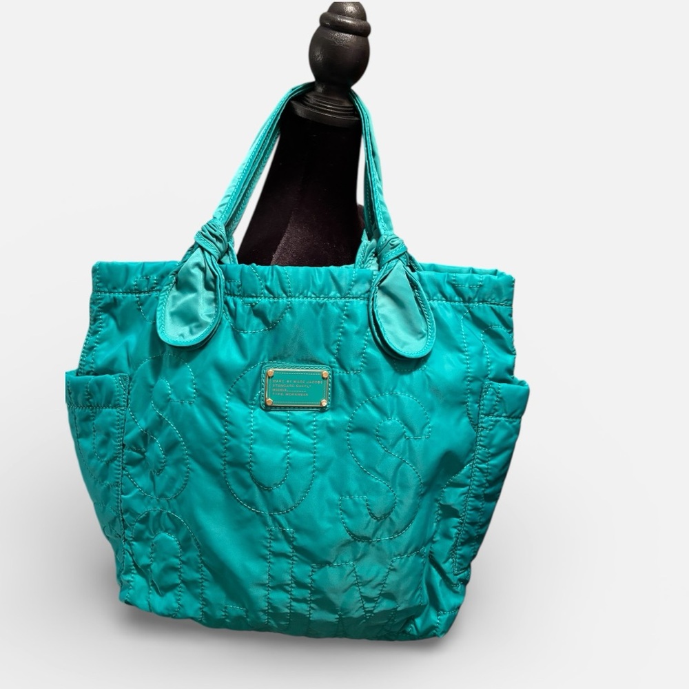 Marc by Marc Jacobs Standard Supply Workwear Turquoise Blue/Green Tote Bag Purse